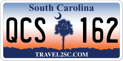 SC license plate QCS162