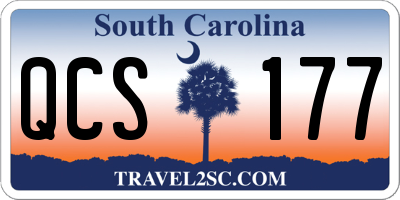 SC license plate QCS177
