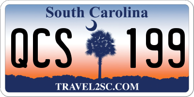 SC license plate QCS199