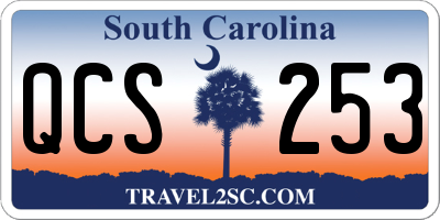 SC license plate QCS253