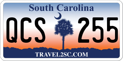 SC license plate QCS255