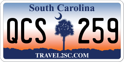 SC license plate QCS259