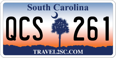 SC license plate QCS261