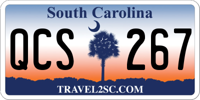SC license plate QCS267