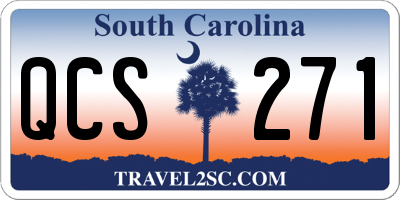 SC license plate QCS271