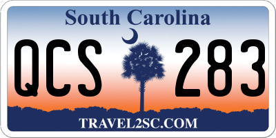SC license plate QCS283