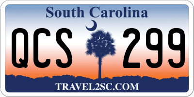 SC license plate QCS299