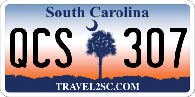 SC license plate QCS307