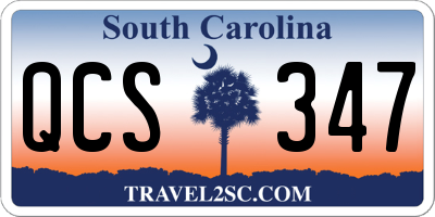 SC license plate QCS347