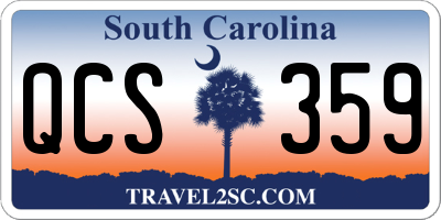 SC license plate QCS359