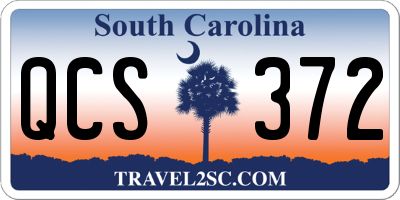 SC license plate QCS372