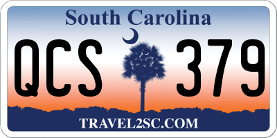SC license plate QCS379