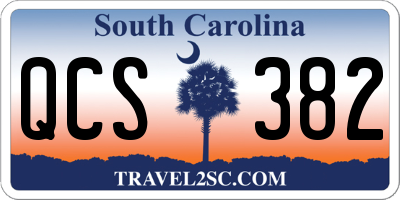 SC license plate QCS382