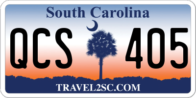 SC license plate QCS405