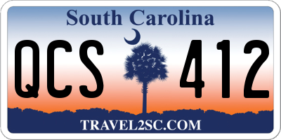 SC license plate QCS412