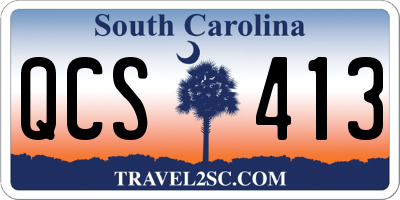 SC license plate QCS413