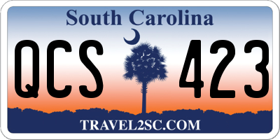 SC license plate QCS423
