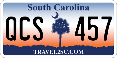 SC license plate QCS457