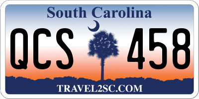 SC license plate QCS458