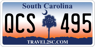 SC license plate QCS495