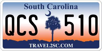 SC license plate QCS510