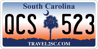 SC license plate QCS523