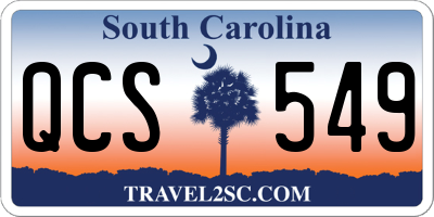 SC license plate QCS549