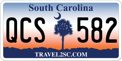 SC license plate QCS582