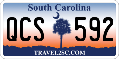 SC license plate QCS592