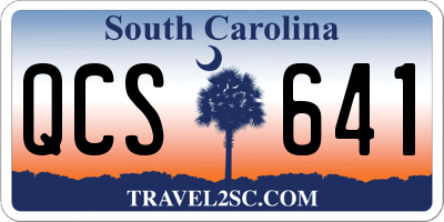 SC license plate QCS641