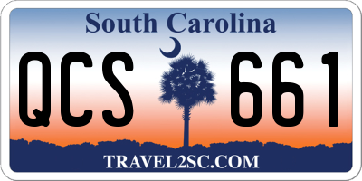 SC license plate QCS661