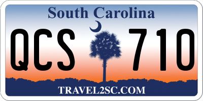 SC license plate QCS710