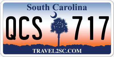 SC license plate QCS717