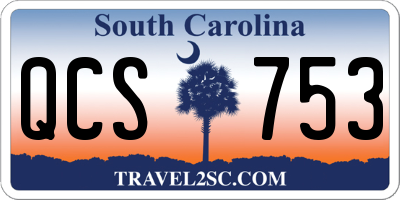 SC license plate QCS753