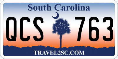 SC license plate QCS763