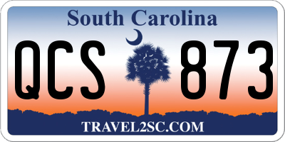 SC license plate QCS873