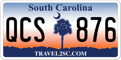 SC license plate QCS876