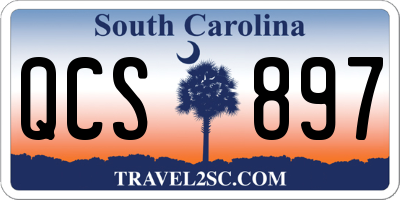 SC license plate QCS897