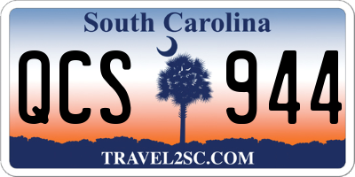 SC license plate QCS944