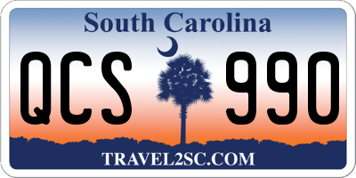 SC license plate QCS990