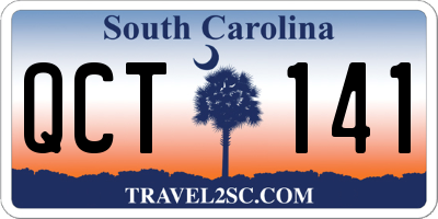 SC license plate QCT141