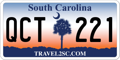 SC license plate QCT221