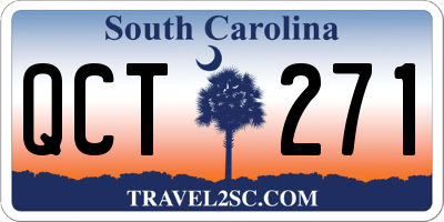 SC license plate QCT271