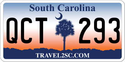 SC license plate QCT293