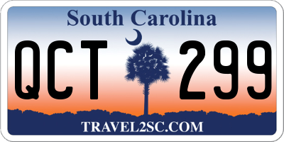 SC license plate QCT299