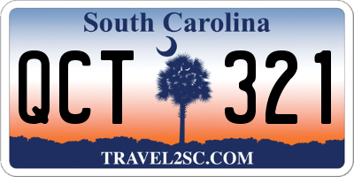 SC license plate QCT321
