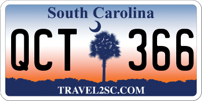 SC license plate QCT366