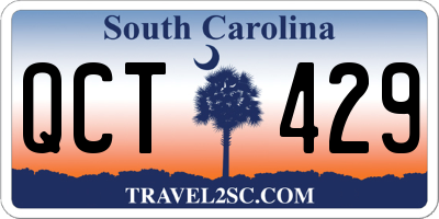 SC license plate QCT429
