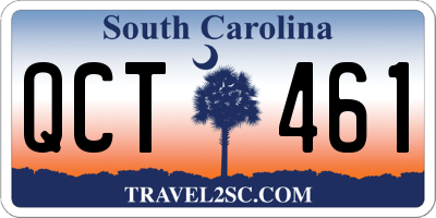 SC license plate QCT461