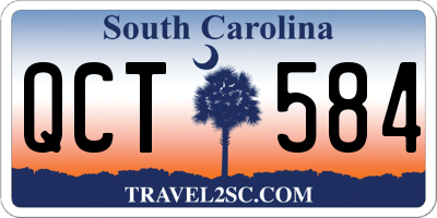 SC license plate QCT584